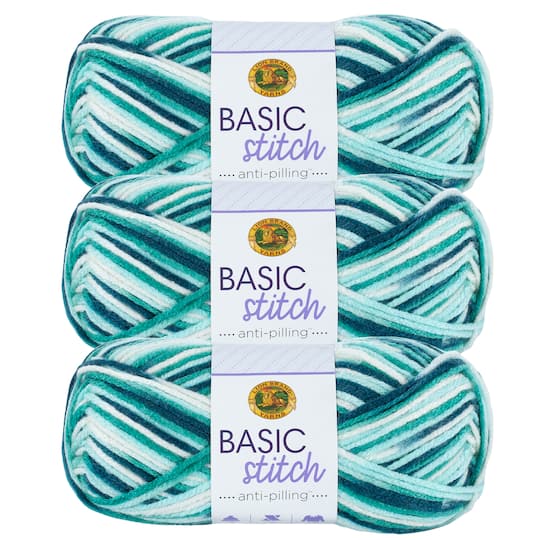 3 Pack Lion Brand® Basic Stitch Anti Pilling™ Yarn